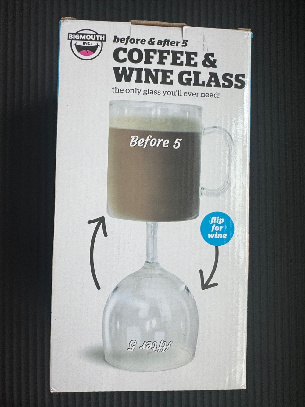 BigMouth Clear Dual-Purpose Coffee & Wine Glass - Clear